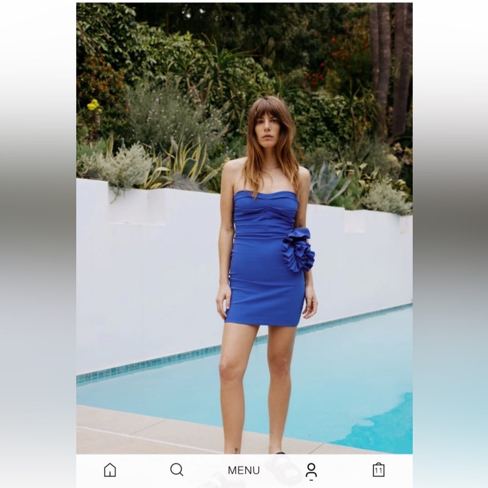 Zara short ruffle dress